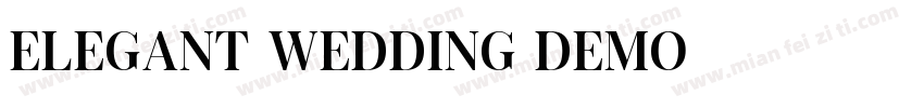 Elegant wedding Demo字体转换
